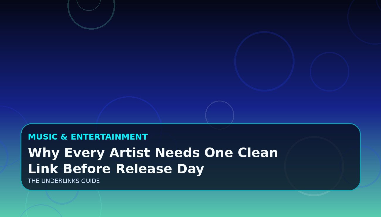 Why Every Artist Needs One Clean Link Before Release Day