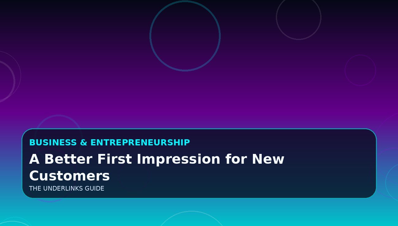 A Better First Impression for New Customers