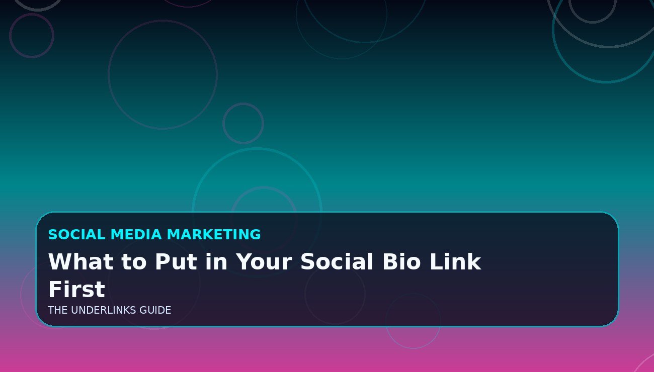 What to Put in Your Social Bio Link First