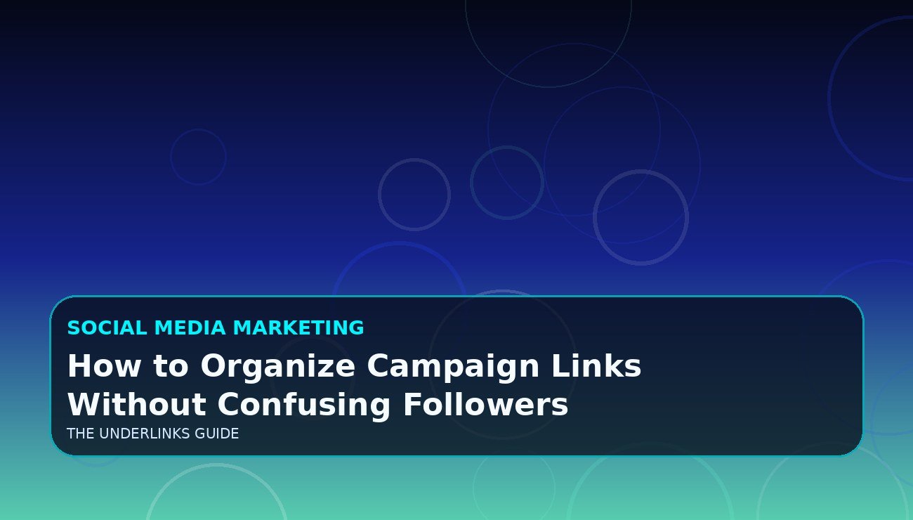 How to Organize Campaign Links Without Confusing Followers