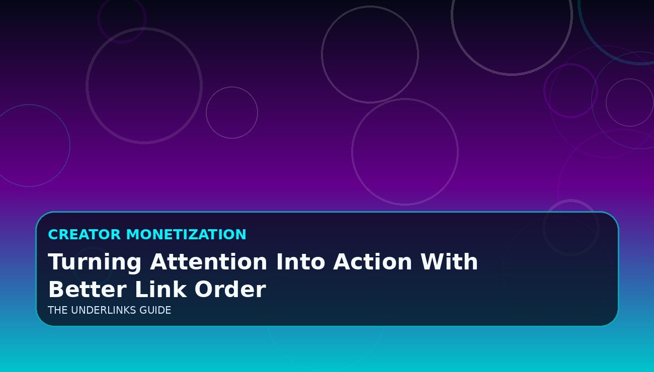 Turning Attention Into Action With Better Link Order