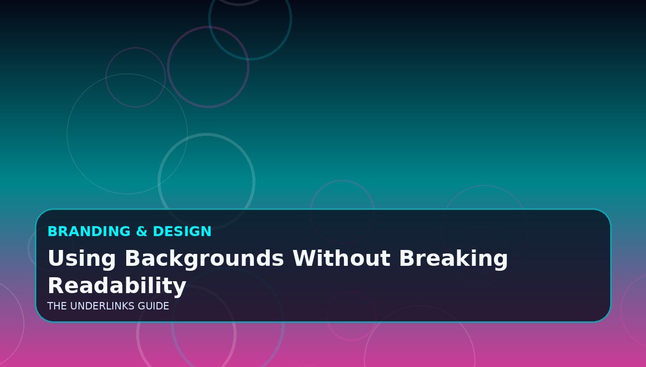 Using Backgrounds Without Breaking Readability