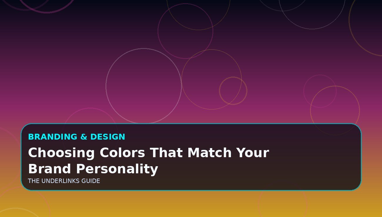 Choosing Colors That Match Your Brand Personality