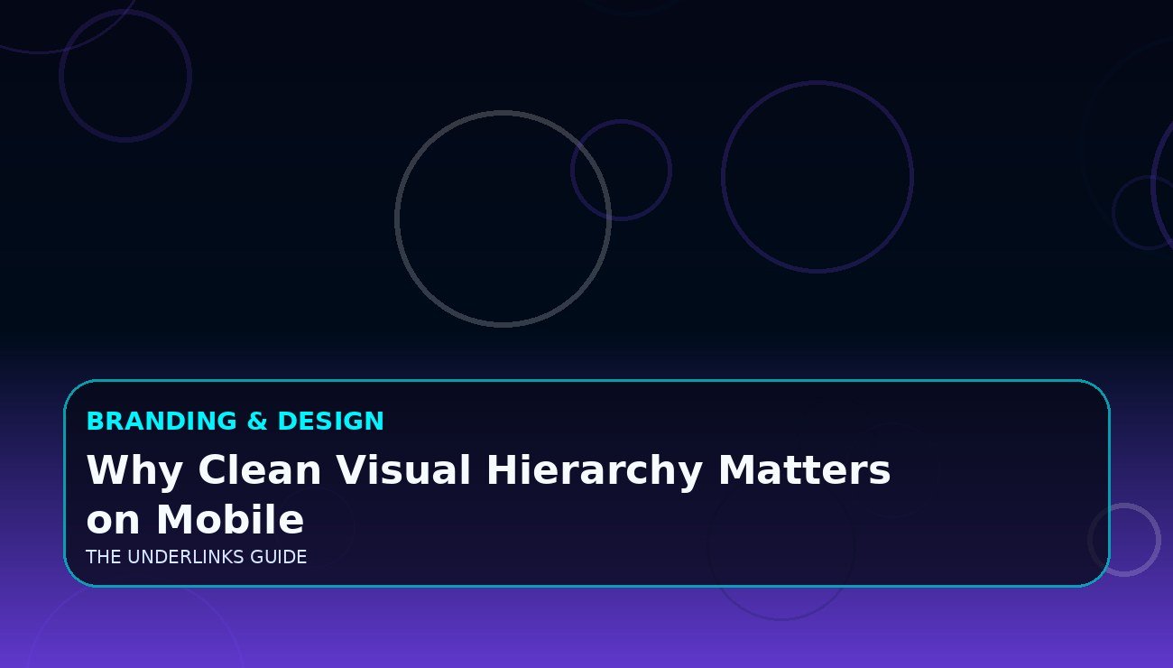 Why Clean Visual Hierarchy Matters on Mobile