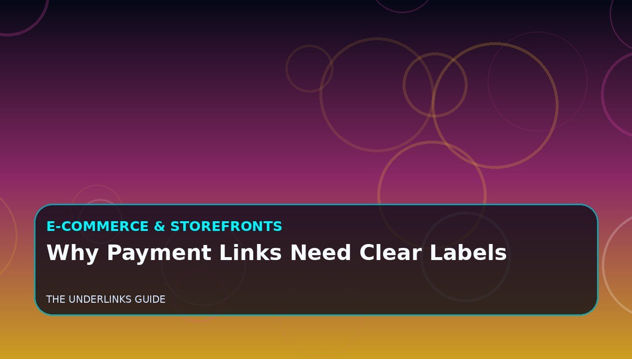 Why Payment Links Need Clear Labels