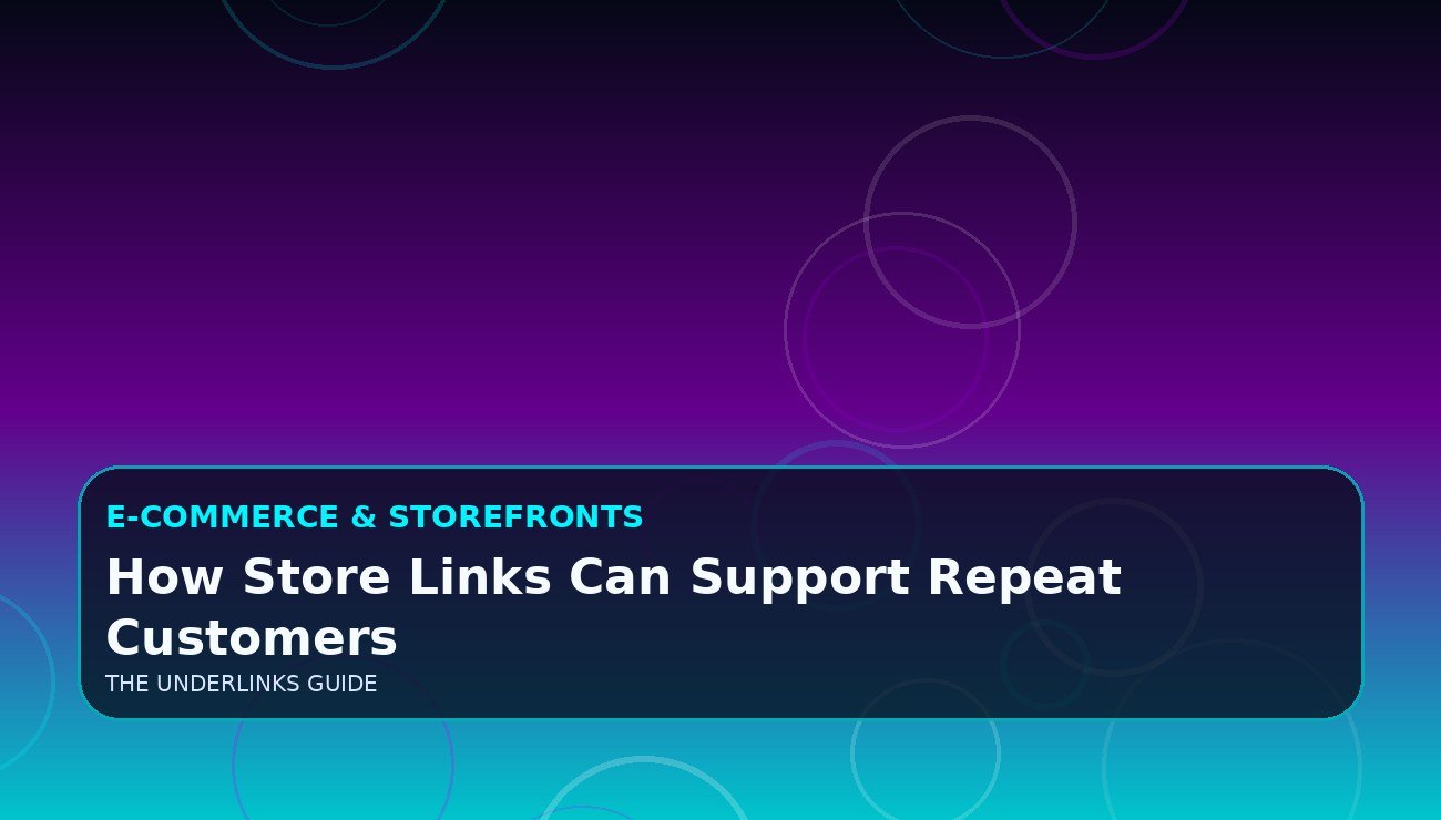 How Store Links Can Support Repeat Customers