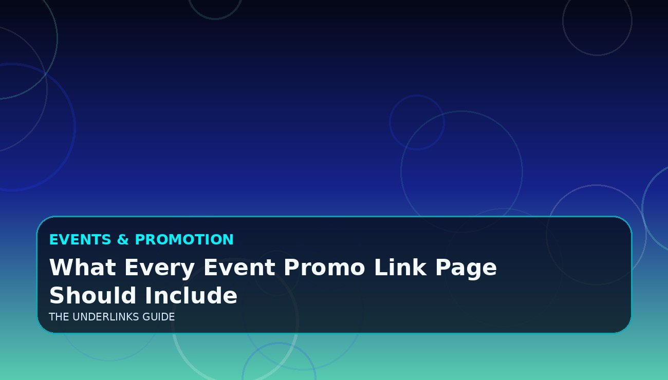 What Every Event Promo Link Page Should Include